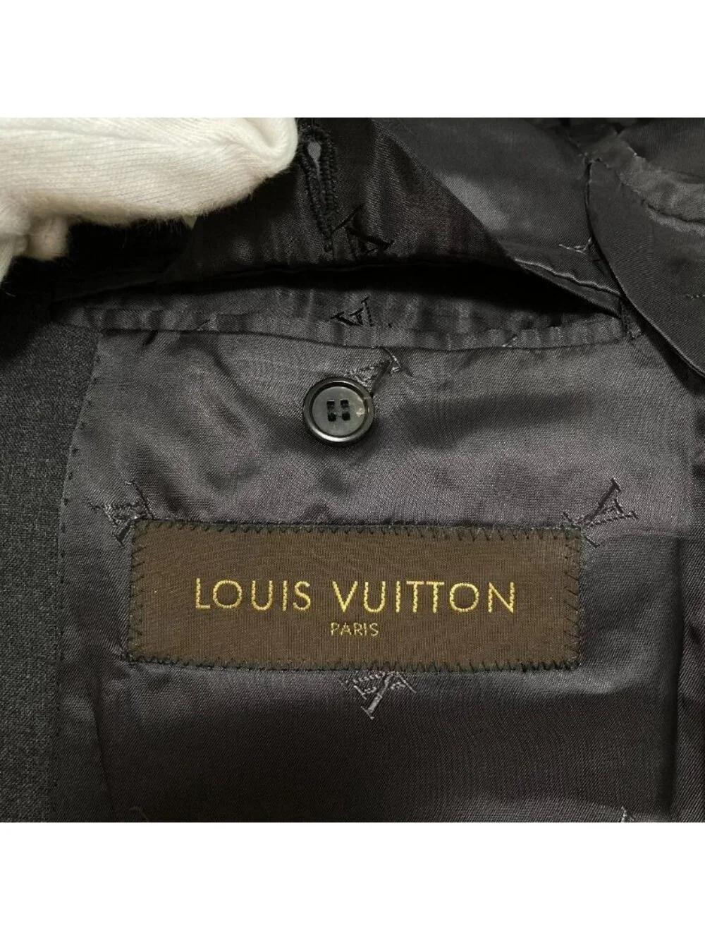Louis Vuitton Tailored Jacket Trousers Pants Suit Set 52 Gray